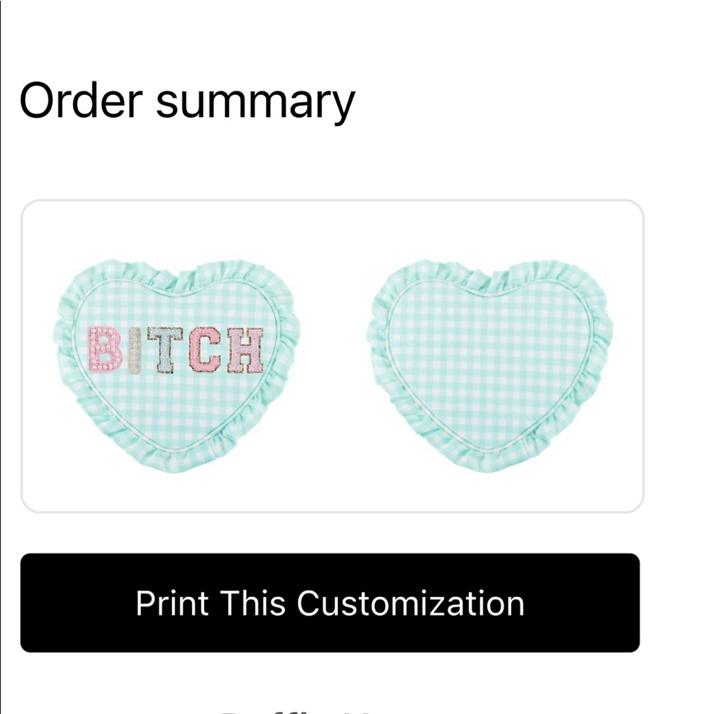 SCL HEART RUFFLE POUCH💕 - Picture 3 of 3